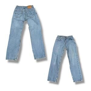 Light-Medium Wash Levi’s Bleach 555 Jeans